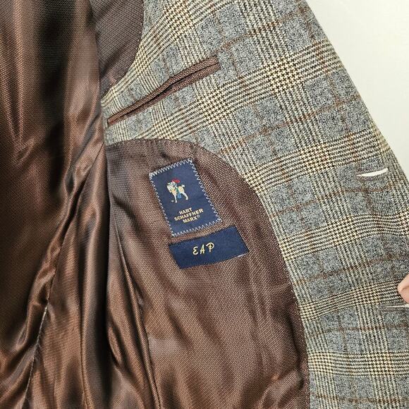 Hart Schaffner Marx Gray Plaid Blazer - Picture 8 of 14